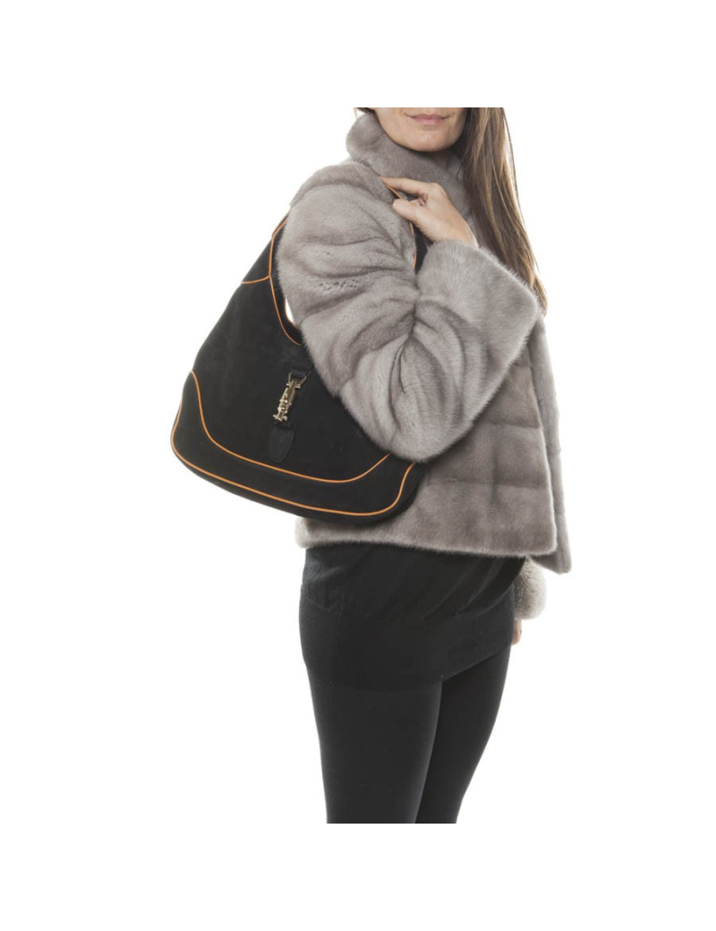 Sac GUCCI veau velours noir