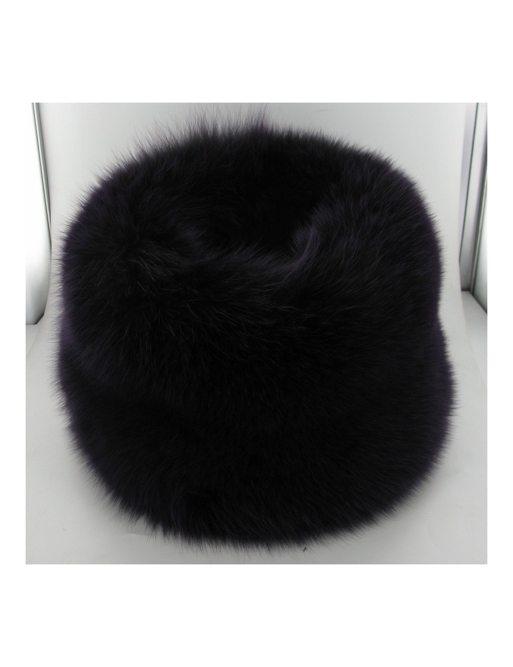 Toque en fourrure violette PRADA