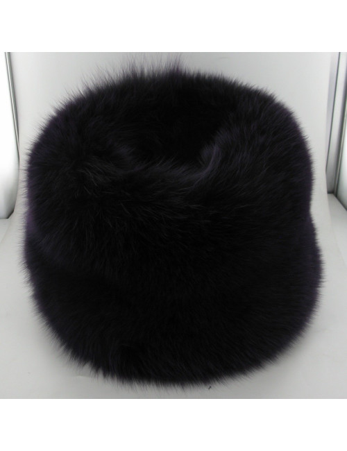 Toque en fourrure violette PRADA