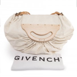 Cabas GIVENCHY Collector toile et cuir beige