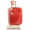 LOUIS VUITTON suitcase in orange patent leather 