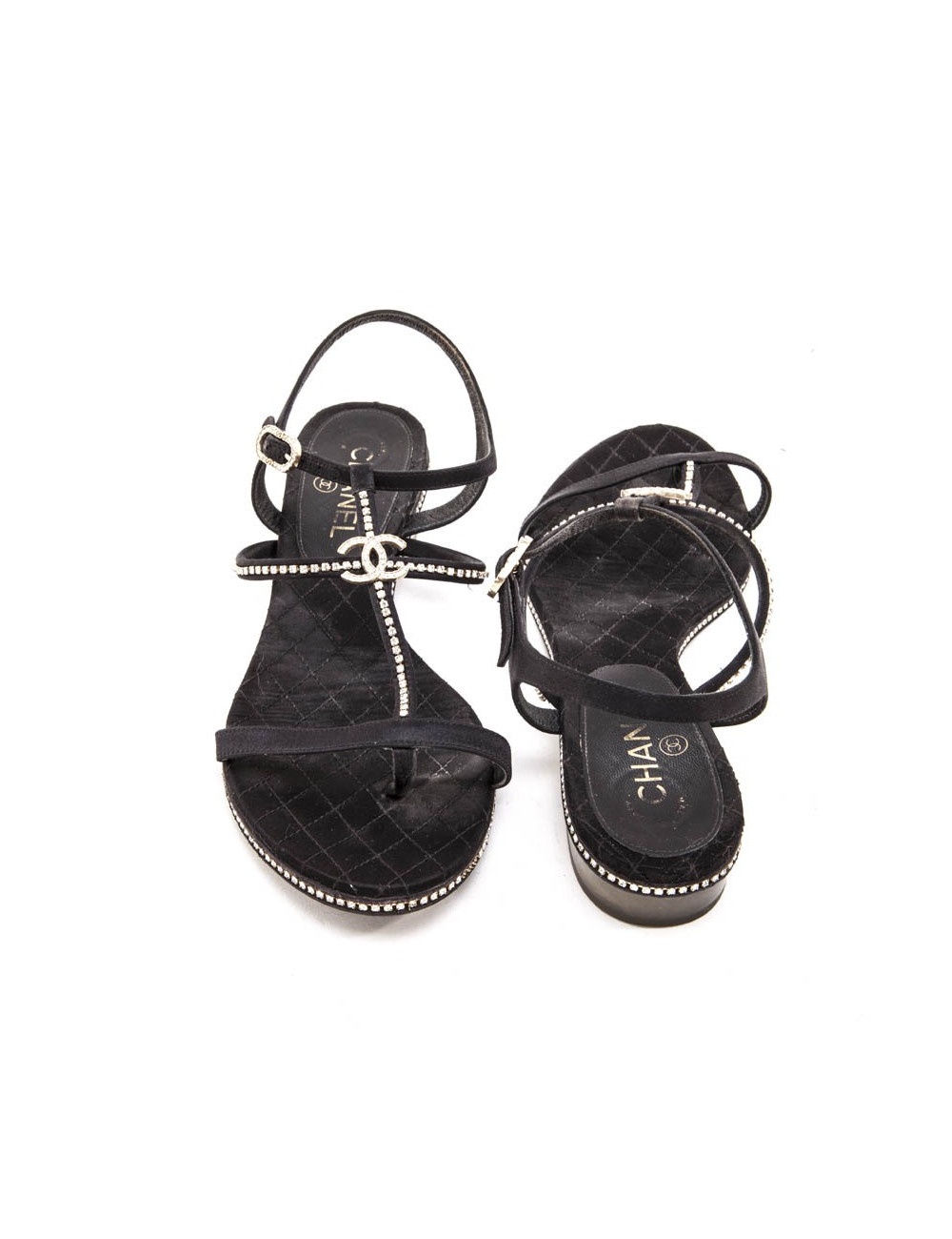 Mules CHANEL strass T 40 C