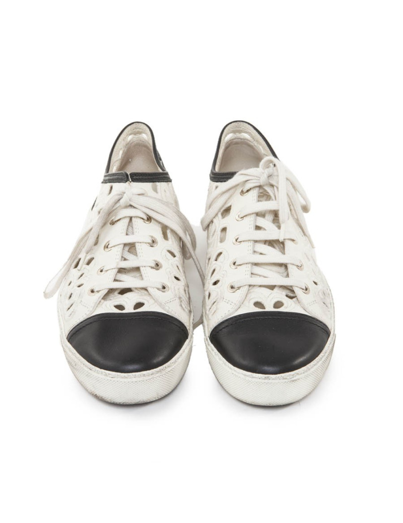 Sneakers CHANEL T 39.5 bicolores 