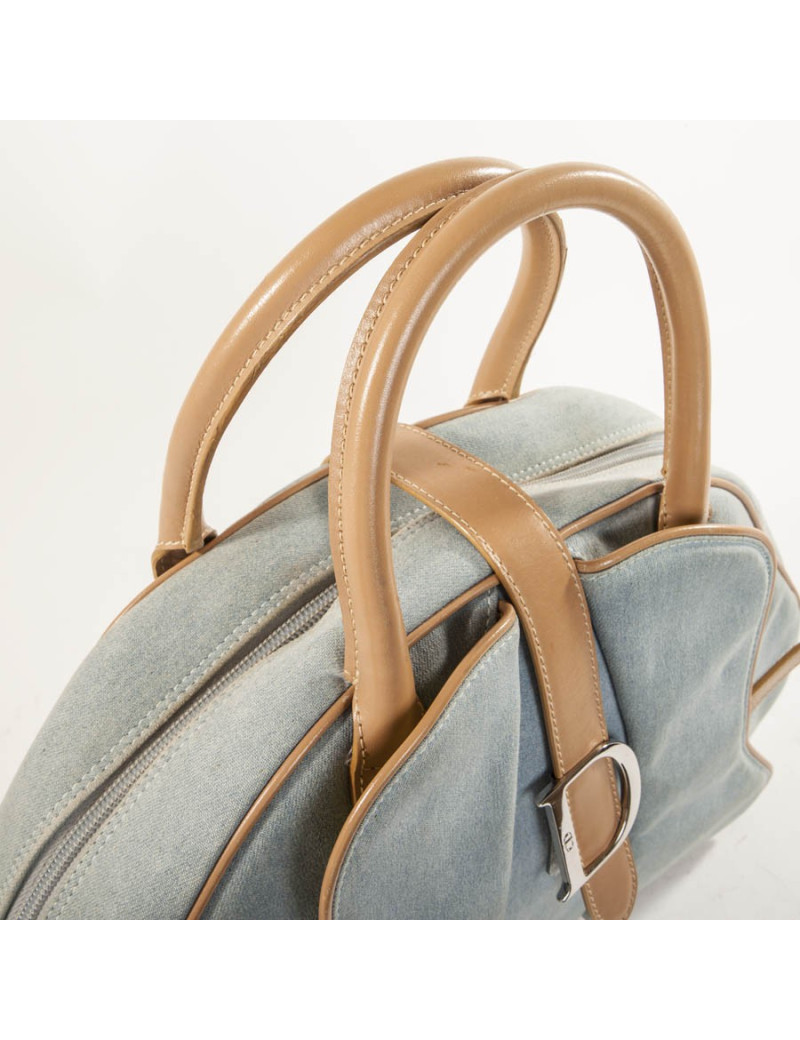 Sac saddle bowling DIOR Vintage jean bleu clair