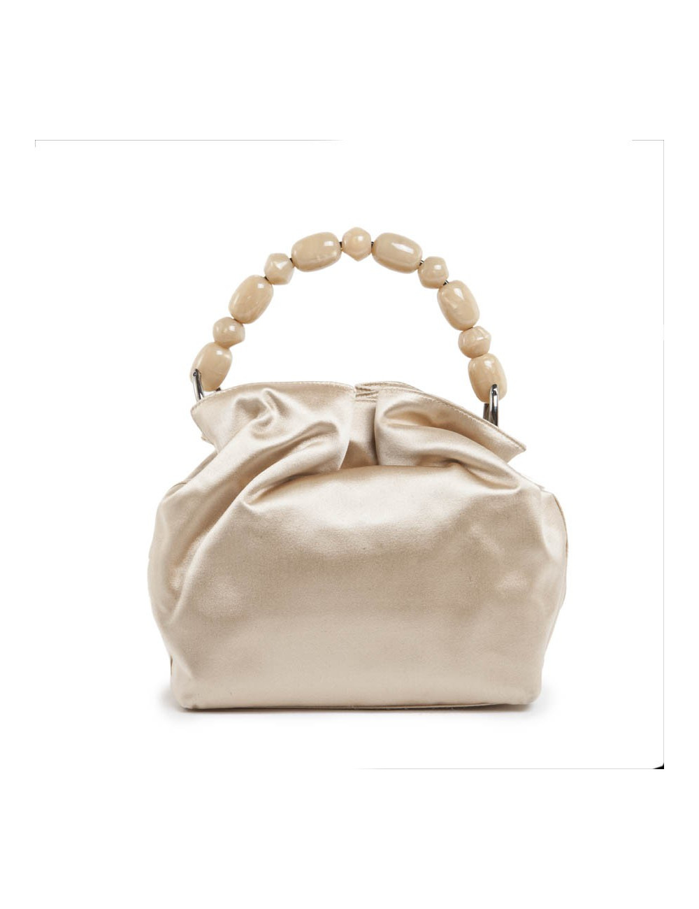 CHRISTIAN DIOR ivory Duchess satin bucket bag