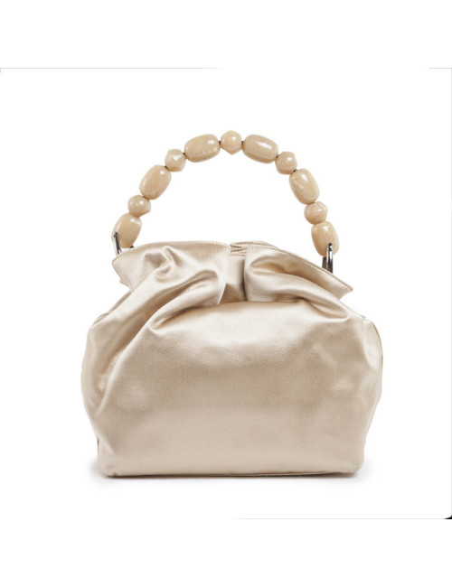 Sac sceau CHRISTIAN DIOR satin duchesse ivoire