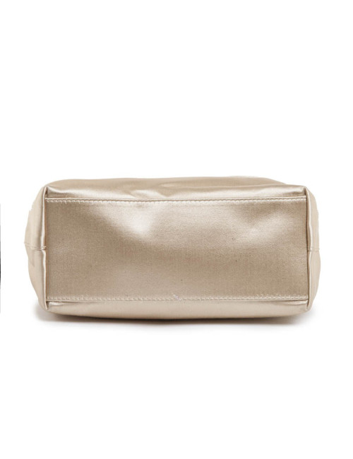 Sac sceau CHRISTIAN DIOR satin duchesse ivoire