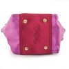 Bag of the night Down Town YVES SAINT LAURENT satin red and fuschia