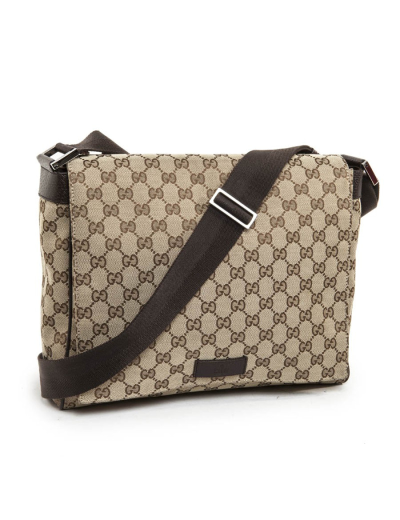 Sacoche GUCCI en toile monogram