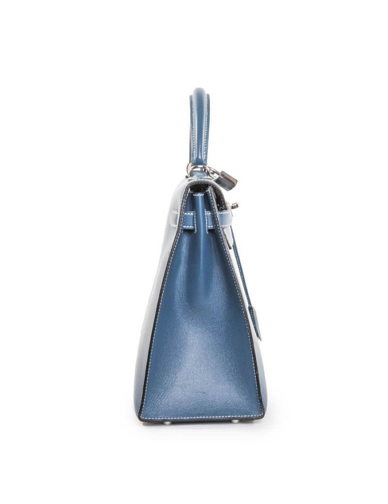 2 blue jean SADDLER HERMÈS Kelly bag