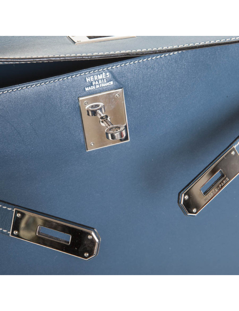 2 blue jean SADDLER HERMÈS Kelly bag