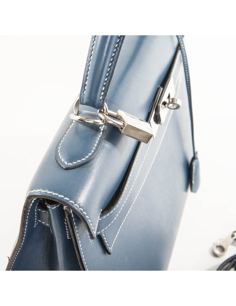 2 blue jean SADDLER HERMÈS Kelly bag