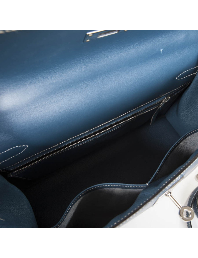 2 blue jean SADDLER HERMÈS Kelly bag