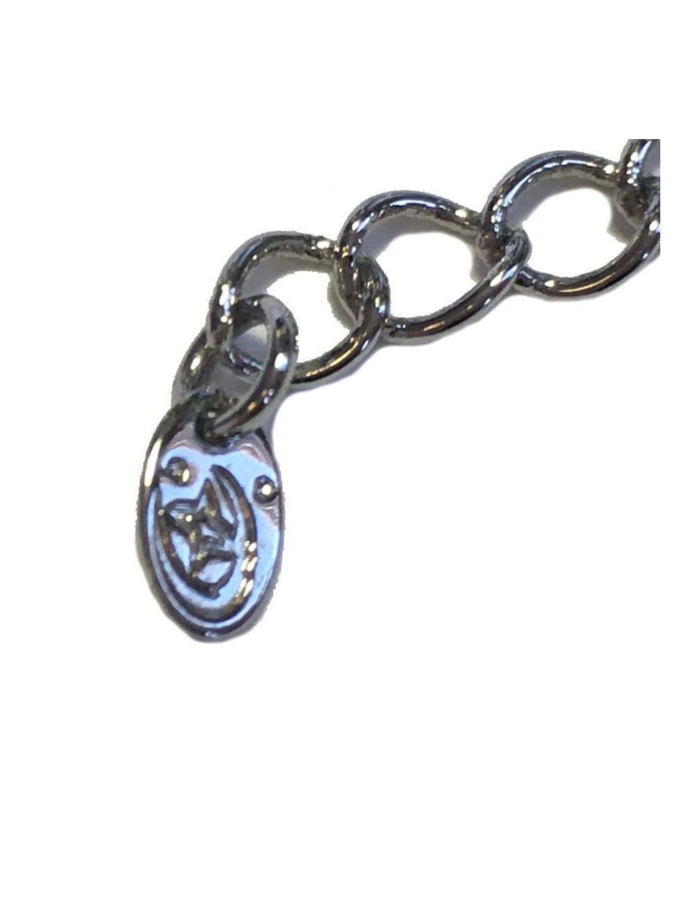 Bracelet CHANEL "Paris Dubai" en strass noirs et blancs