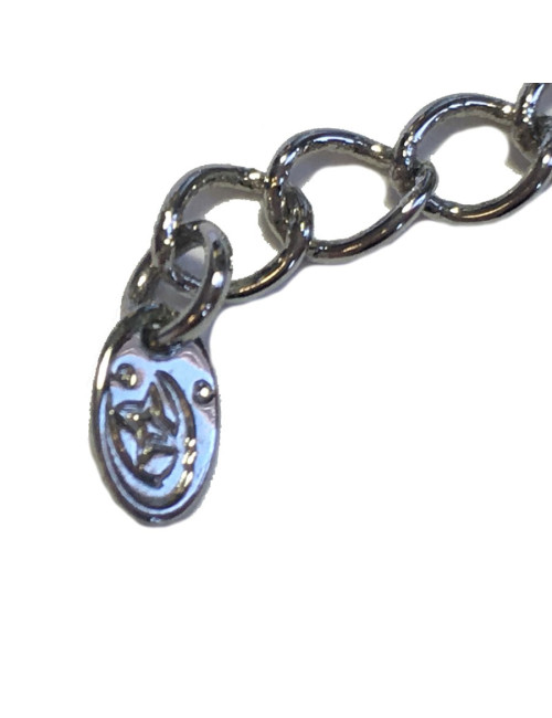 Bracelet CHANEL "Paris Dubai" en strass noirs et blancs