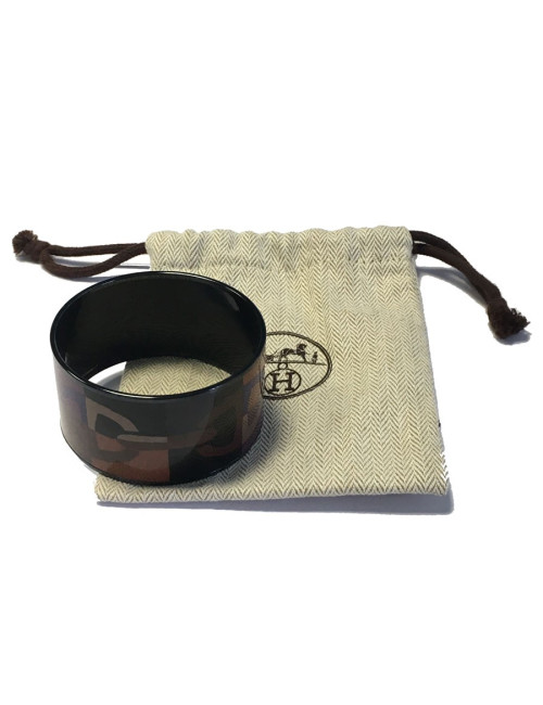  Bracelet HERMES MM en émail surteint motif chaine d'ancre