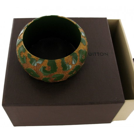 Bracelet LOUIS VUITTON en bois vert