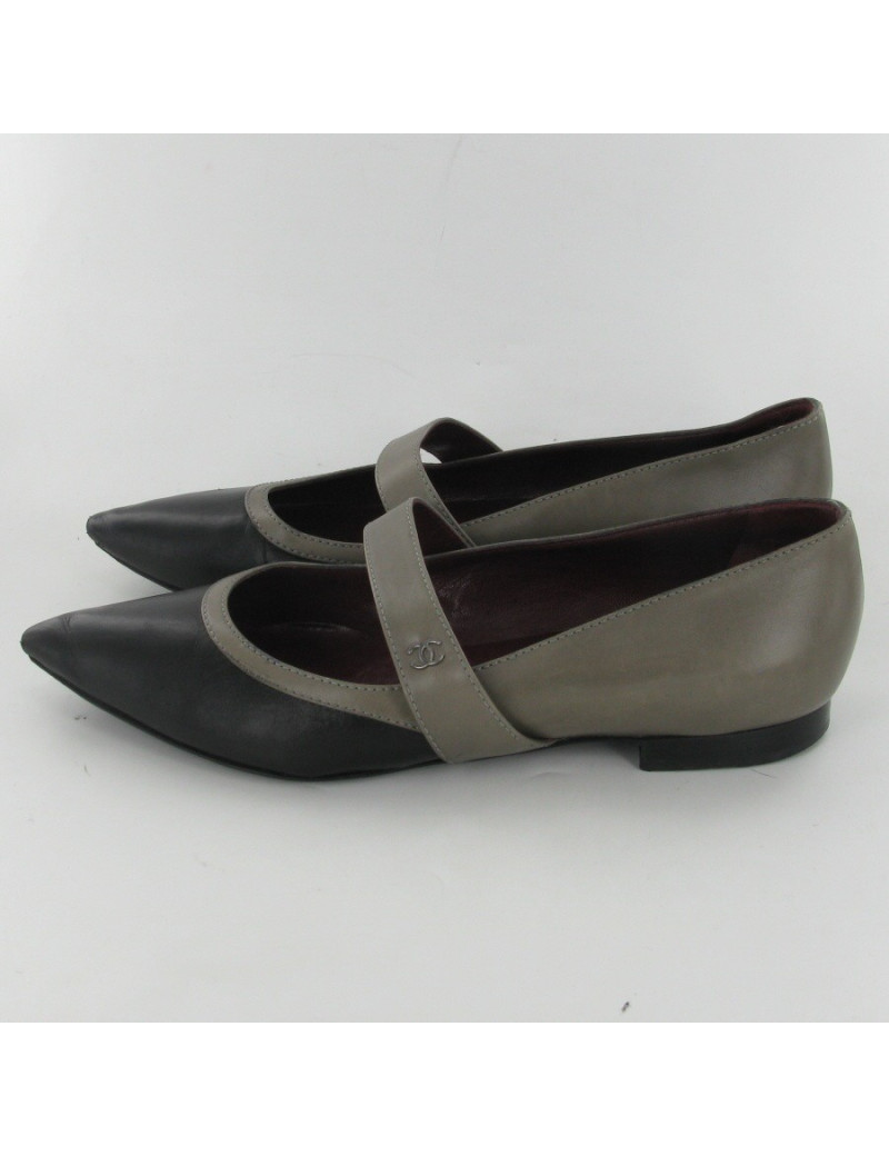 Ballerines bicolores T38 CHANEL