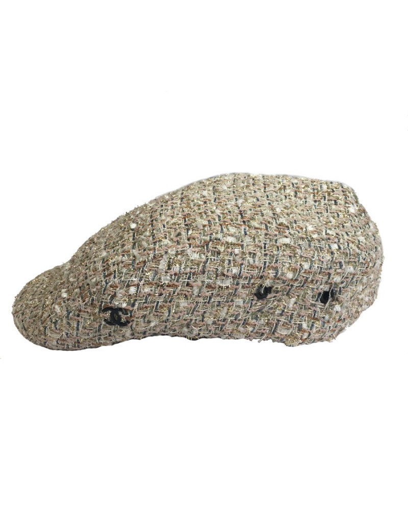 CHANEL size M tweed Cap