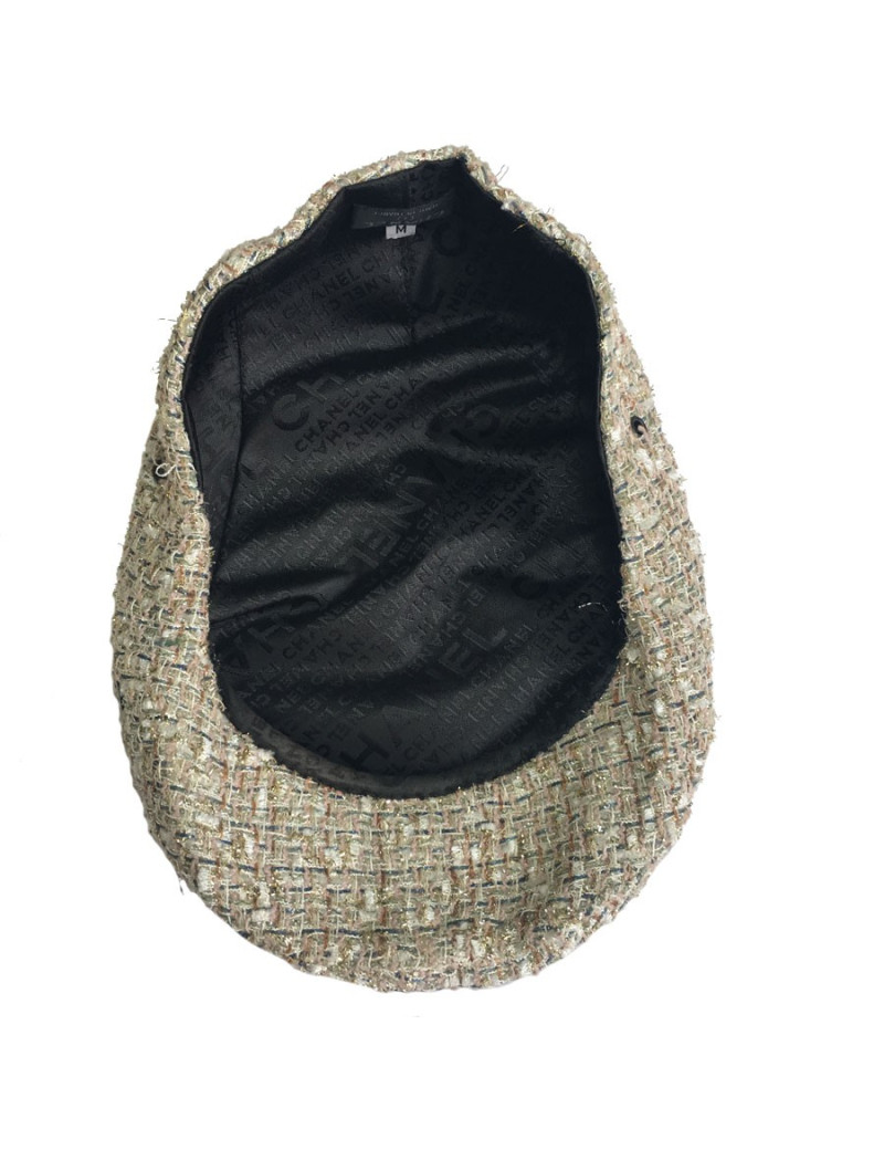 CHANEL size M tweed Cap