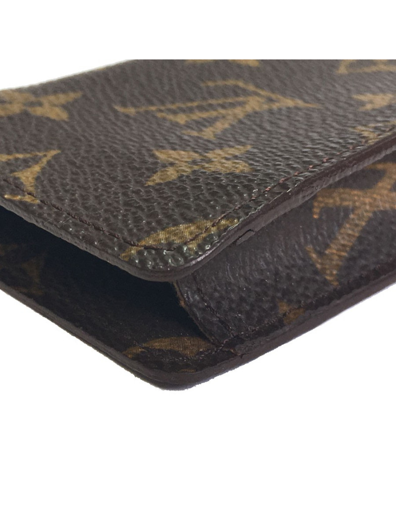 LOUIS VUITTON canvas coated monogrammed glasses case