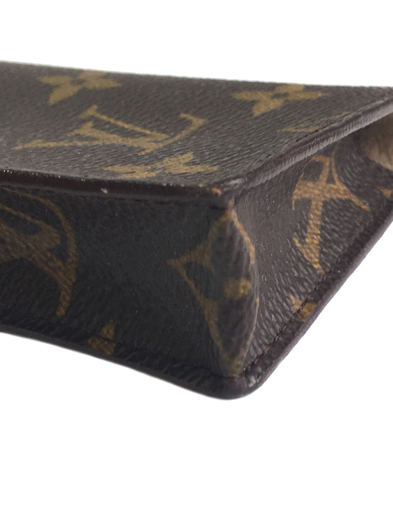LOUIS VUITTON canvas coated monogrammed glasses case