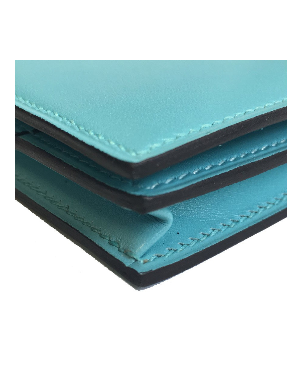 Portfolio Béarn HERMES leather and Blue lizard