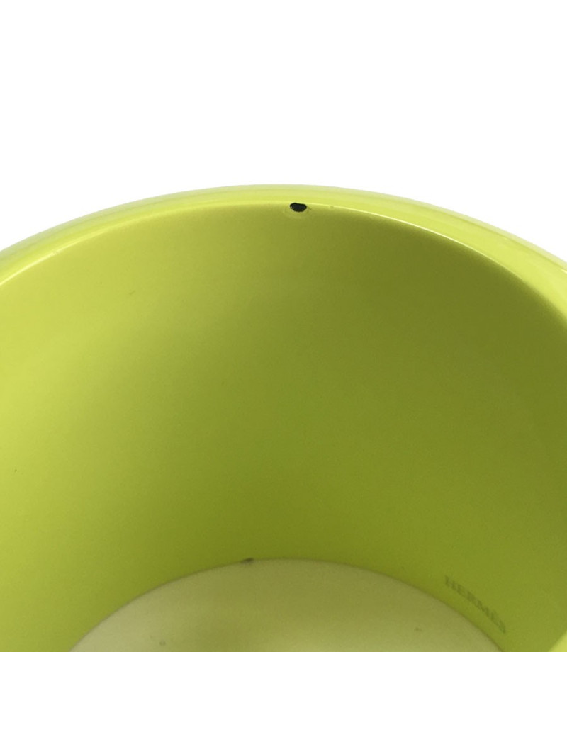 Bracelet HERMÈS bois laqué vert anis