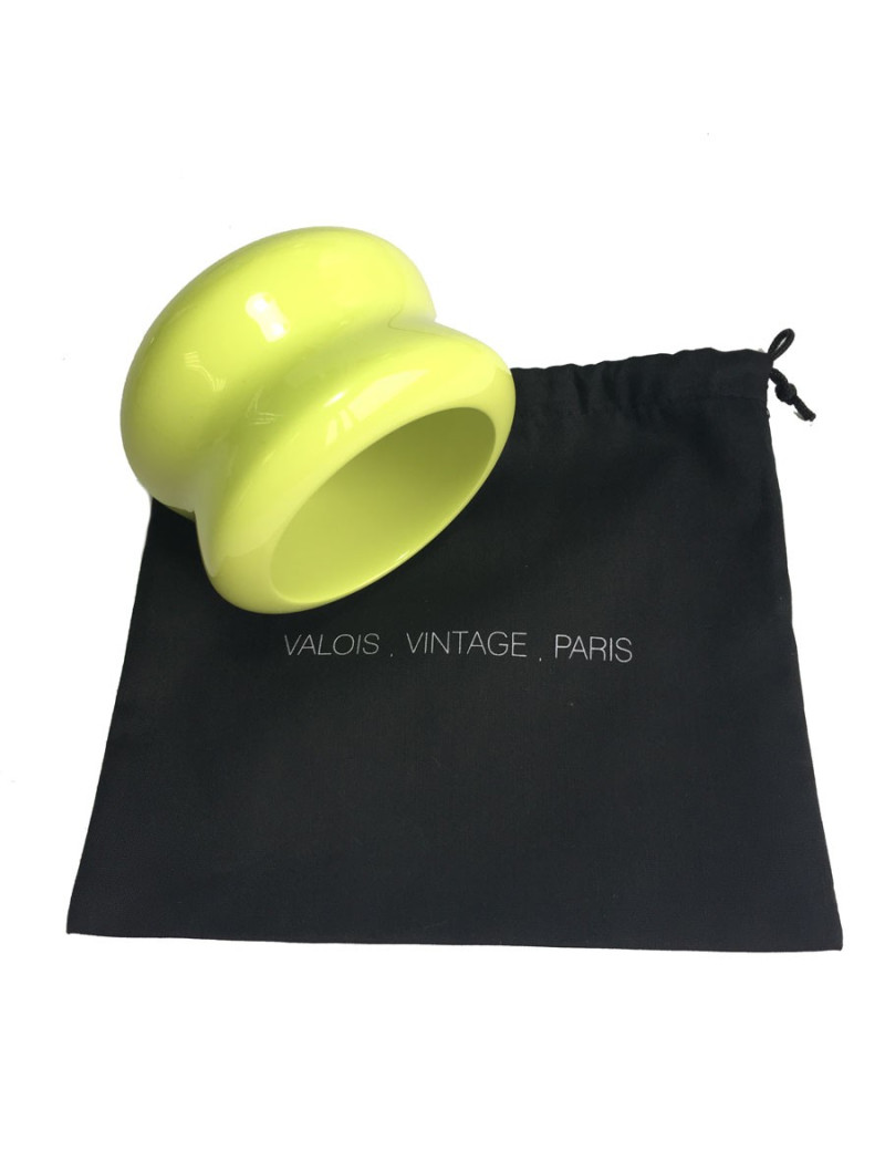 HERMES bracelet in  anise green lacquered wood