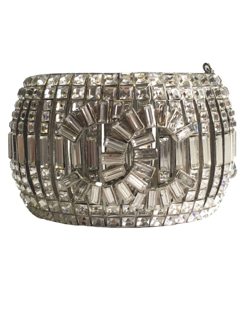 CHANEL Couture cufflinks set with Rhinestones