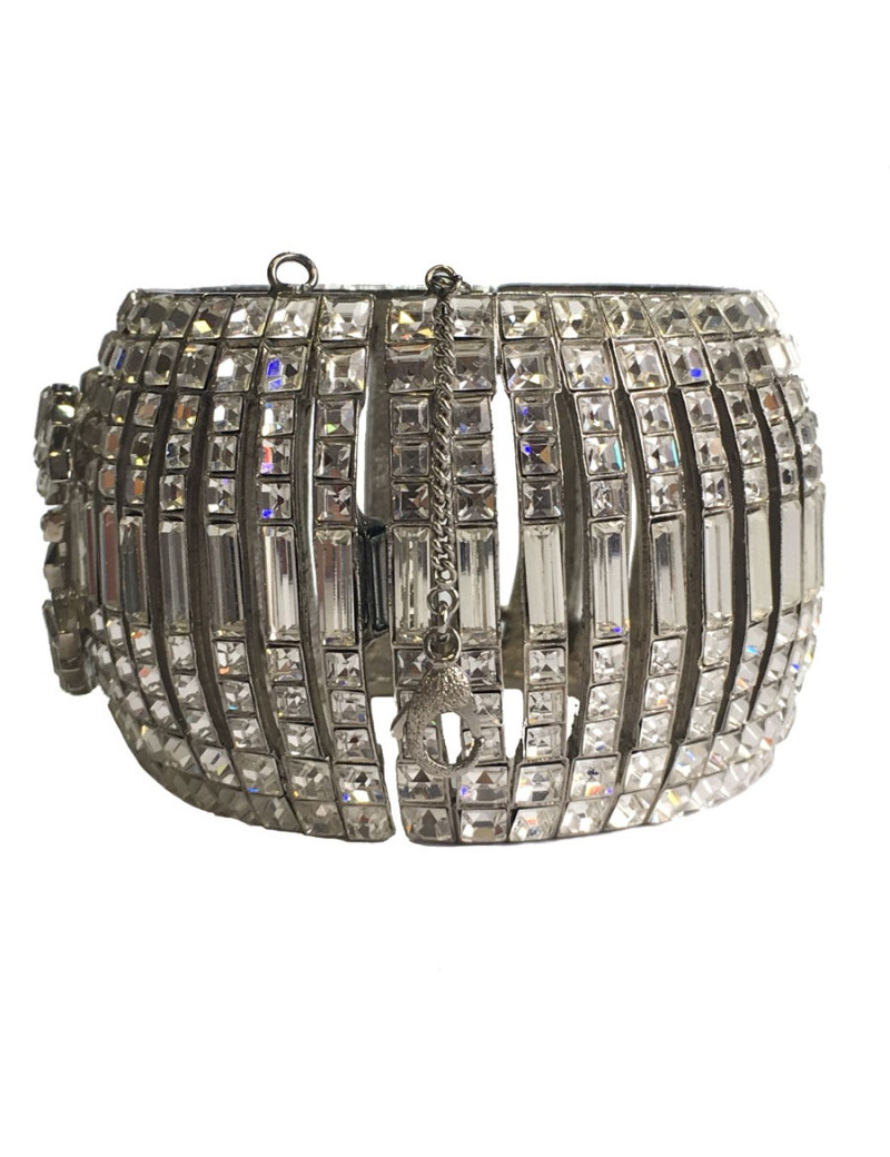 Manchette CHANEL Couture sertie de strass