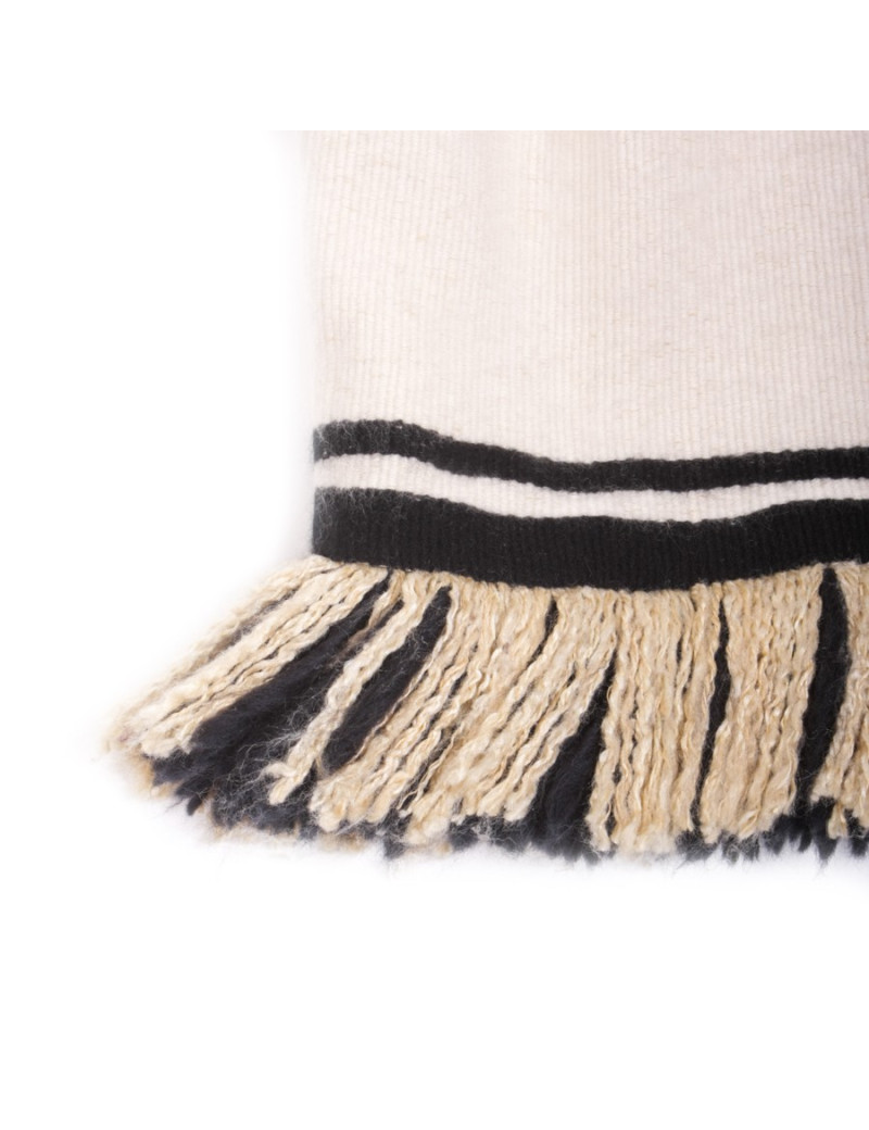 Robe CHANEL T 36 en cachemire et soie blanc cassé 