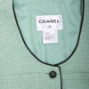 Chanel T 36 fr "Les fonds marins" jacket in green cotton tweed