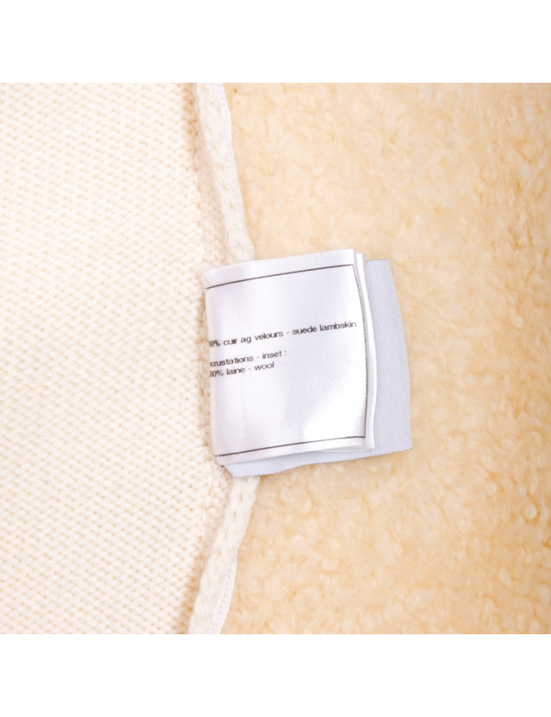 Gilet CHANEL T 40 peau retournée