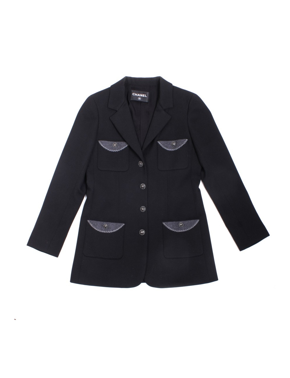Jacket in Black wool CHANEL T 40 EN