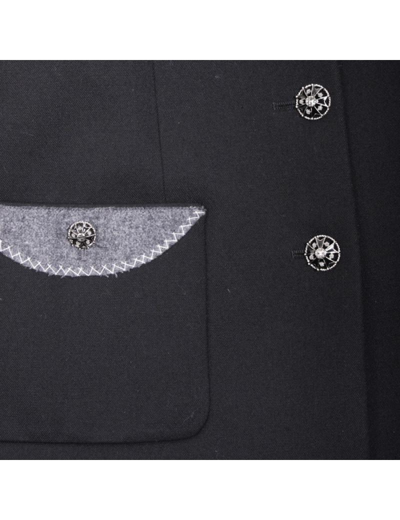 Veste CHANEL T 40 en laine noir