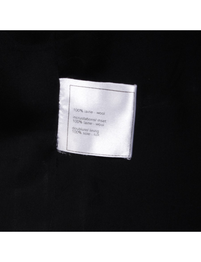Veste CHANEL T 40 en laine noir