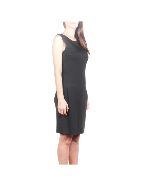 CHANEL T 38 en Black mesh dress