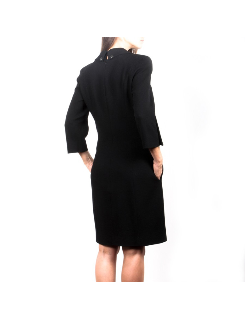 Black CHANEL T 42 EN dress in wool