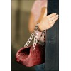 Chanel Paris - New york Burgundy crocodile Bowling Bag 