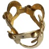 Bracelet LOUIS VUITTON anneaux en métal plaqué or martelé