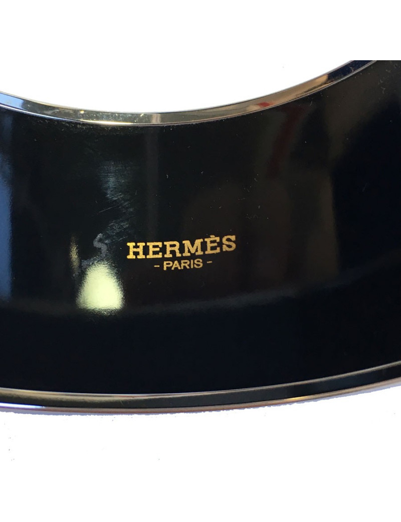 Bracelet HERMES en émail motif Collier de Chien