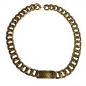 80's CHANEL chain belt in gilded metal