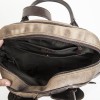  Christian Dior saddle bowling bag in aged patinated beige and brown leather