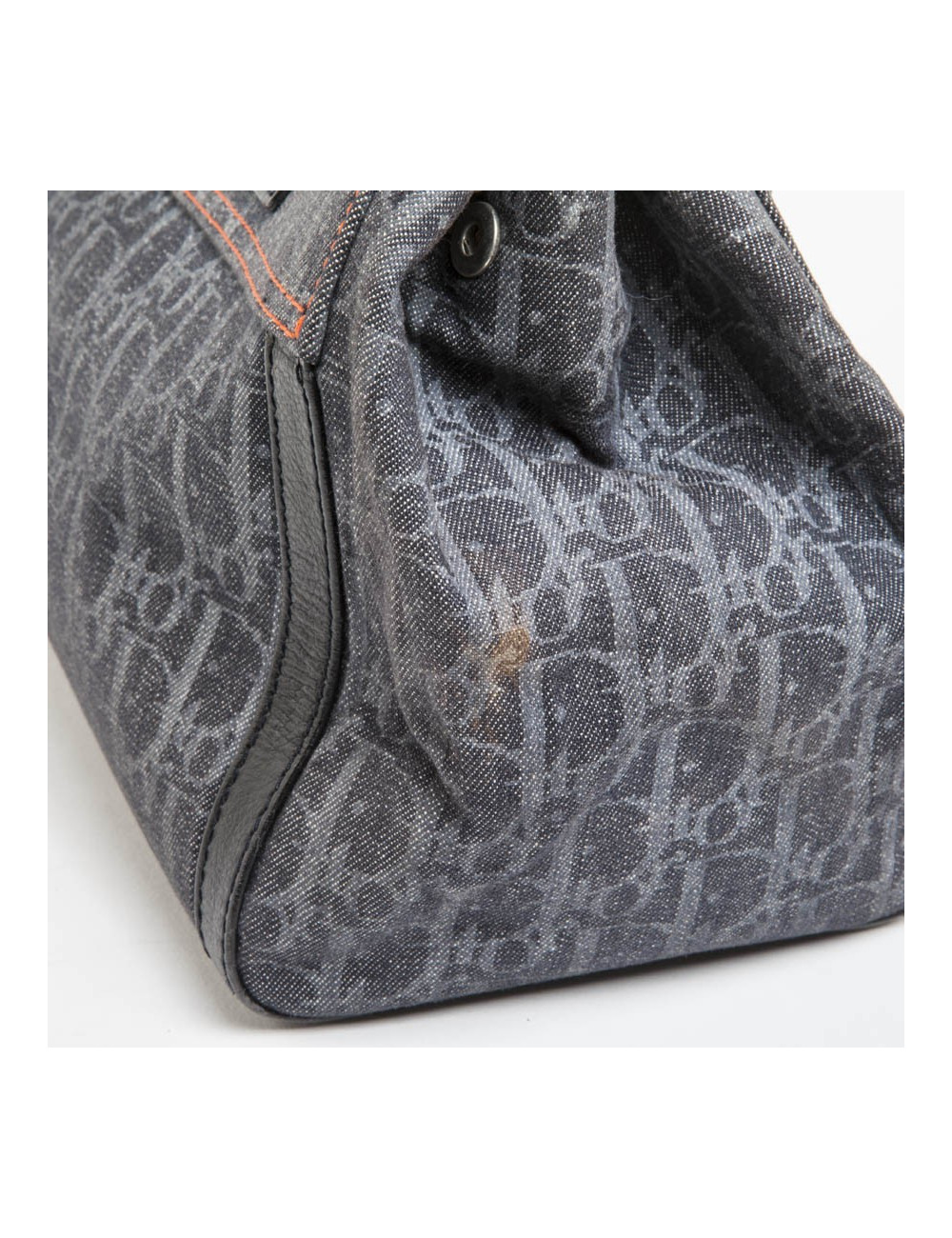 Sac CHRISTIAN DIOR toile monogram grise