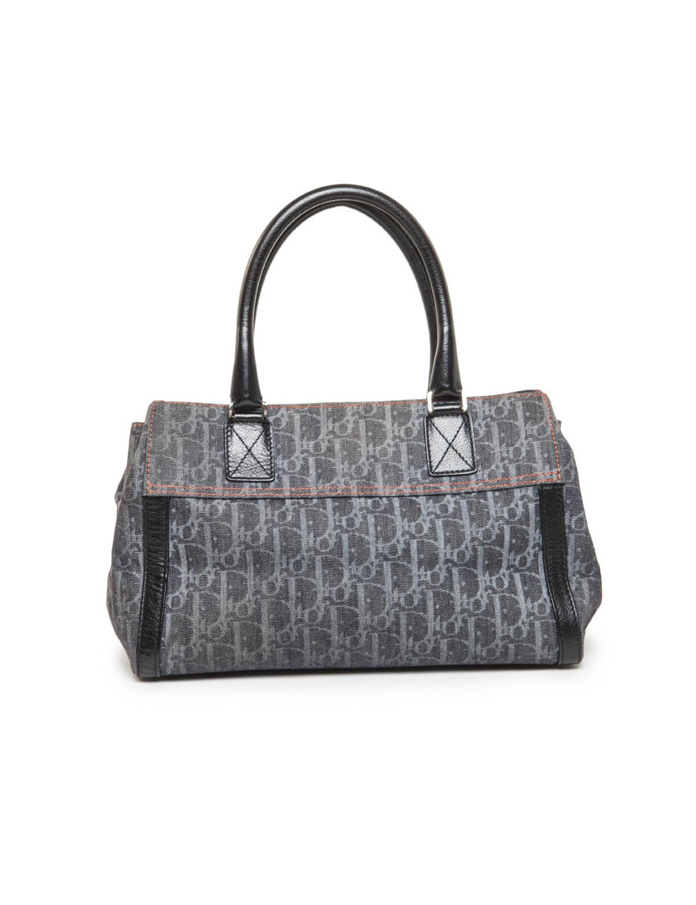 CHRISTIAN DIOR monogram canvas bag grey