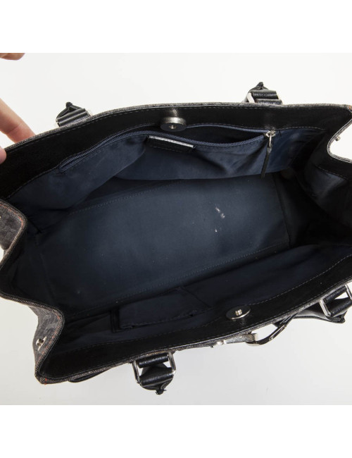 Sac CHRISTIAN DIOR toile monogram grise