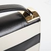VALENTINO leather two-tone black and beige bag