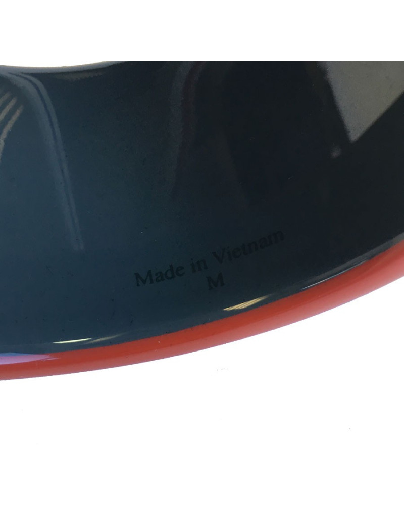 HERMES cuff bracelet in dark orange lacquered wood