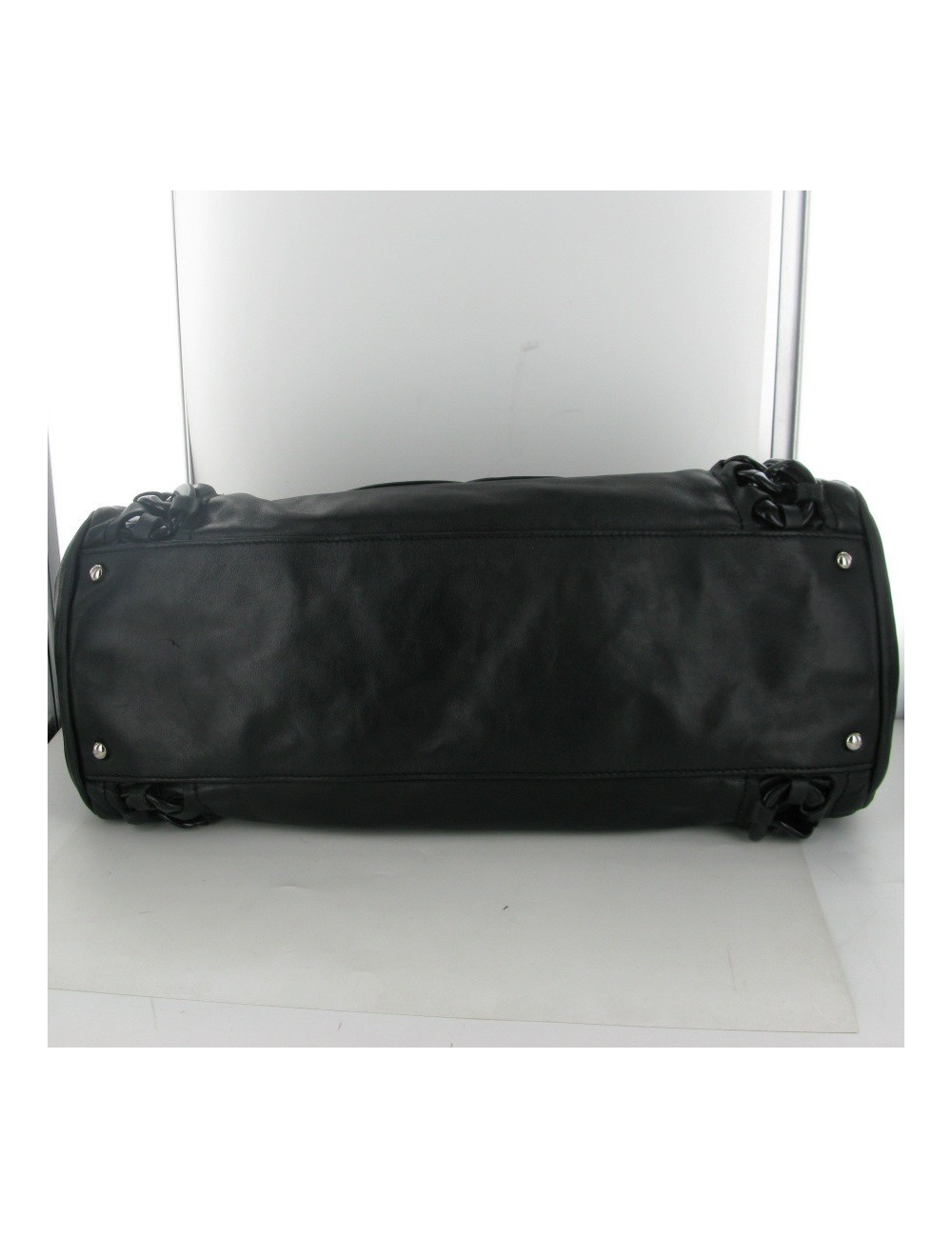 Sac cabas cuir noir CHANEL